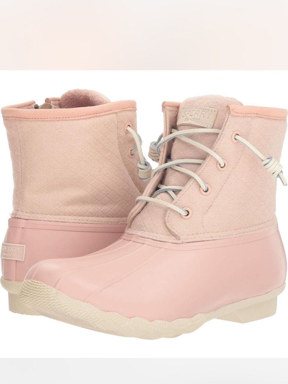 Sperry Women's Quilted Pink Duck Boots